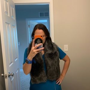 Faux fur stole
